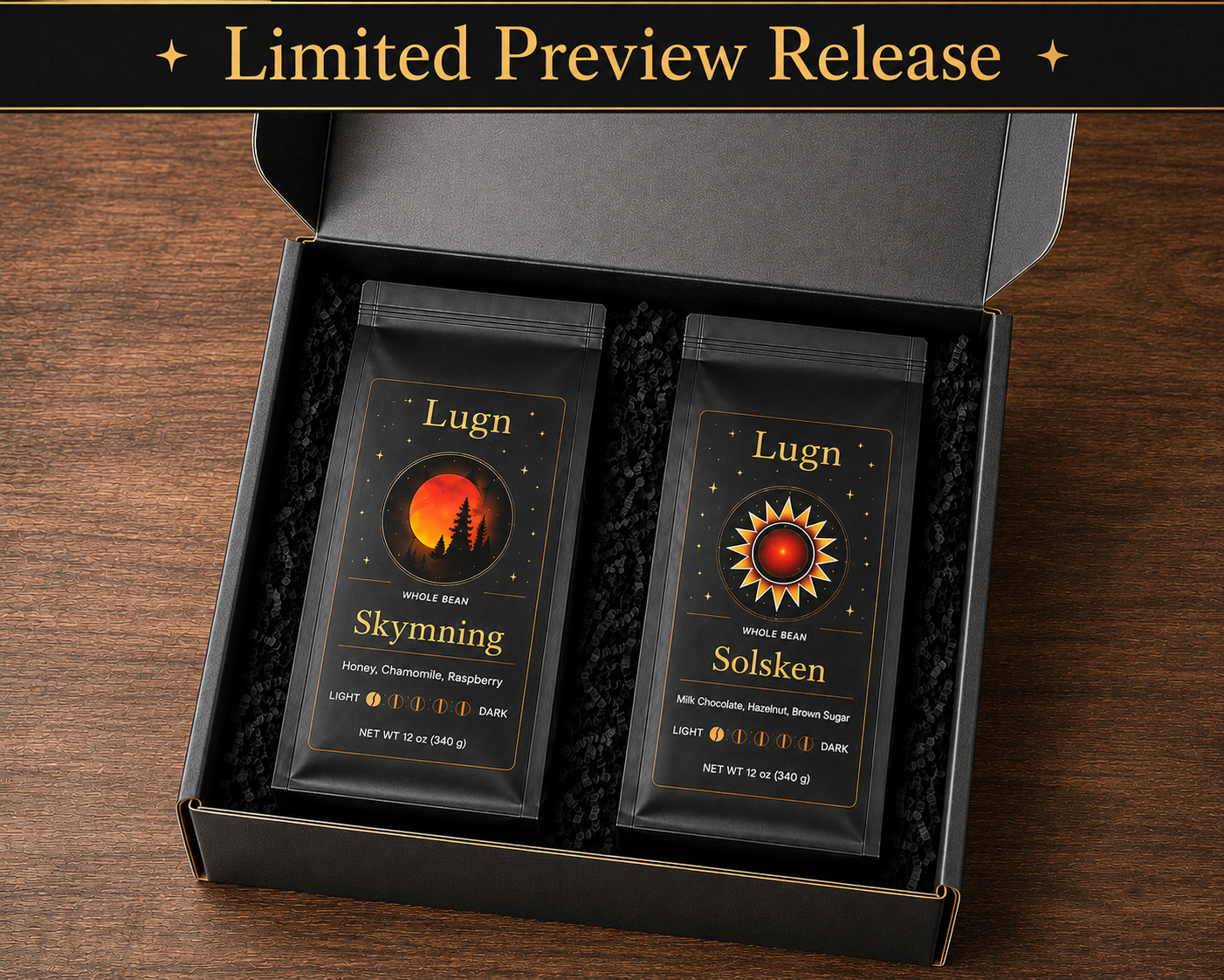 Lugn Limited Preview Release Set — Skymning & Solsken - Night and Day